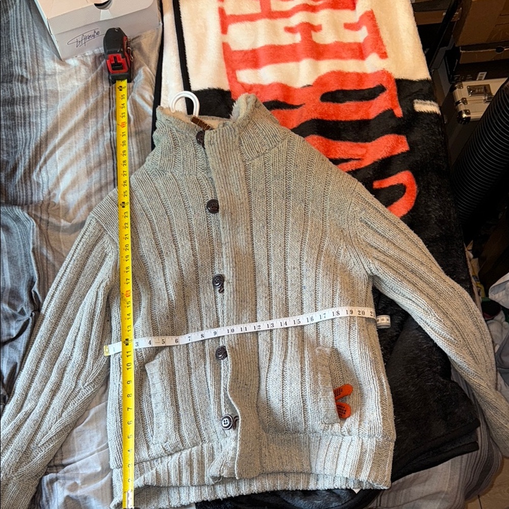 Men's Gray Knit Jacket